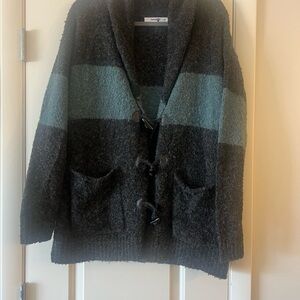 Kensie Girl Charcoal Textured Cardigan
